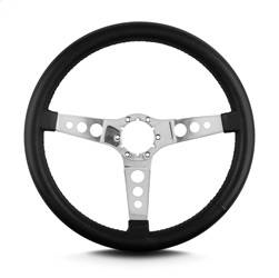 63-82  LEATHER WRAPPED STEERING WHEEL (POLISHED)