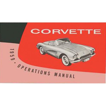 1959 CORVETTE OWNERS MANUAL