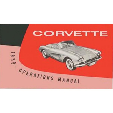 59 CORVETTE OWNERS MANUAL