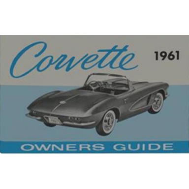 61 CORVETTE OWNERS MANUAL