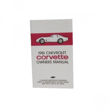 1981 CORVETTE OWNER'S MANUAL