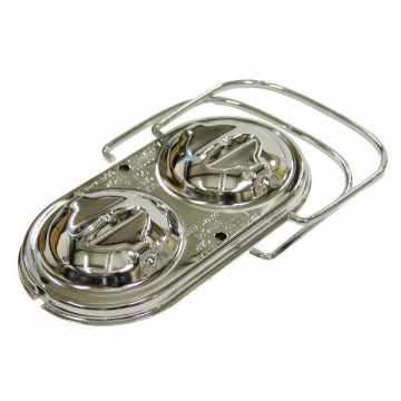 67-82 MASTER CYLINDER CAP W/BAILS (CHROME)