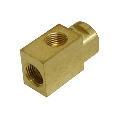 66-82 BRAKE LINE BLOCK (LEFT REAR)