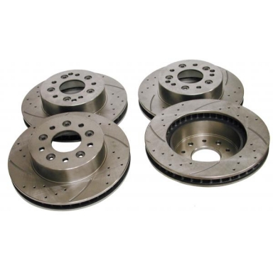 65-82 HIGH PERF SLOTTED & DRILLED ROTORS (CAR SET)