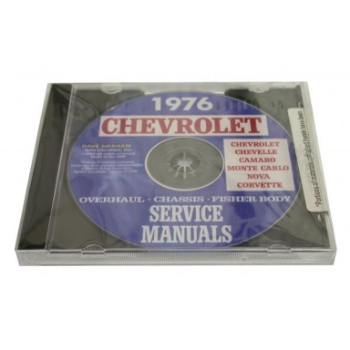76 OVERHAUL, CHASSIS & FISHER BODY MANUALS (CD)