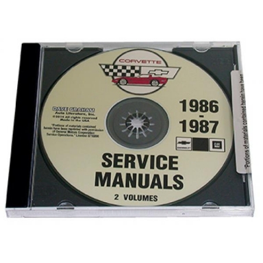 86-87 CORVETTE SERVICE MANUAL (CD)
