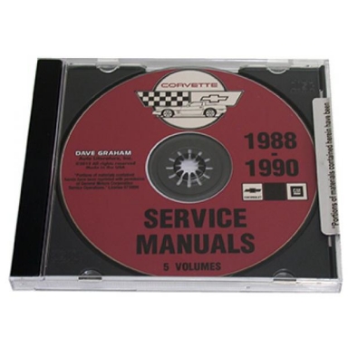 88-90 CORVETTE SERVICE MANUAL (CD)