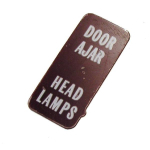 72-76 DOOR AJAR & HEADLAMP LENS