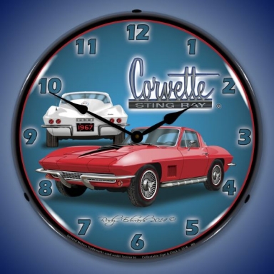 1967 LED VINTAGE LOOK WALL CLOCK