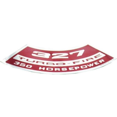 66-68 AIR CLEANER DECAL 327/350 HP