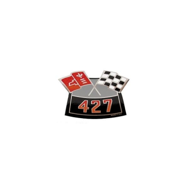 66-69 AIR CLEANER DECAL 427 CROSSFLAGS