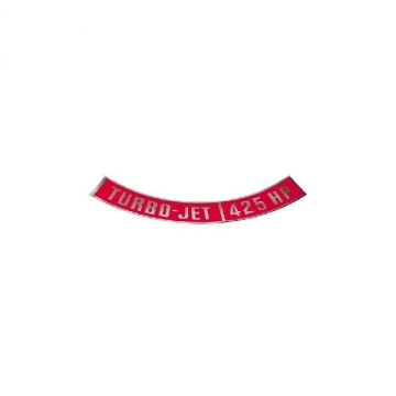 65-66 AIR CLEANER DECAL TURBO-JET 425 HP