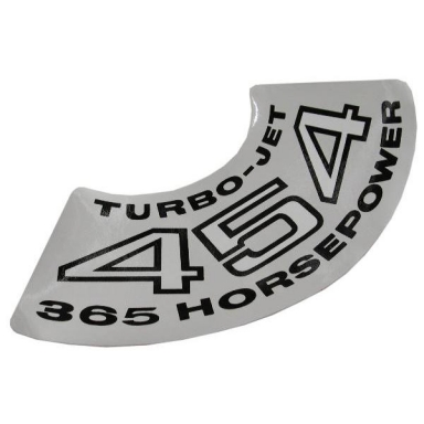 71 AIR CLEANER DECAL TURBO-JET 365 HP