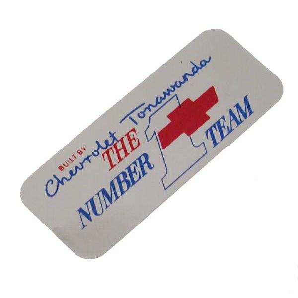 67-70 VALVE COVER DECAL - TONAWANDA #1 TEAM | Volunteer Vette