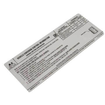 71 EMISSIONS CONTROL DECAL - AX
