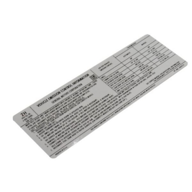 74 EMISSIONS CONTROL DECAL (ZH)