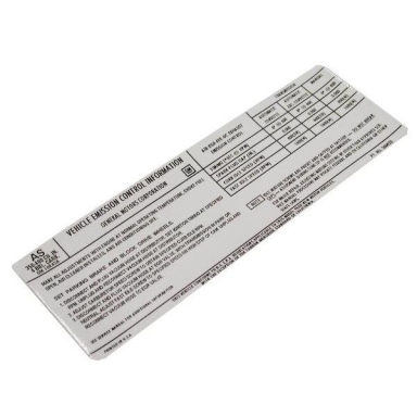 75 EMISSIONS CONTROL DECAL (AS)