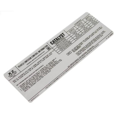 76 EMISSIONS CONTROL DECAL (XZ)