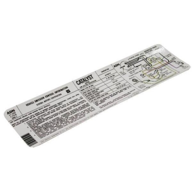 80 EMISSIONS CONTROL DECAL (ADN)