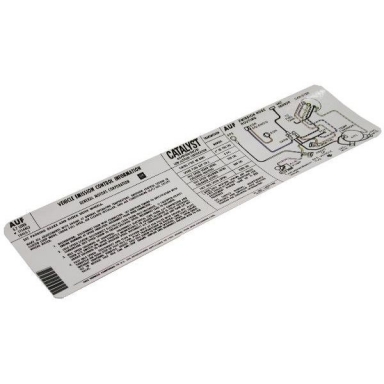 81 EMISSIONS CONTROL DECAL (AUF)