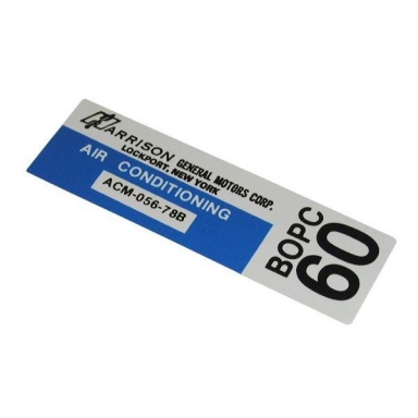 78 HEAT EXCHANGER DECAL