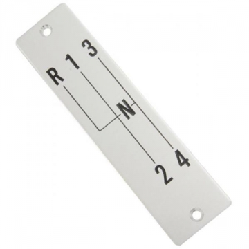 59-62 SHIFTER INDICATOR PLATE-4-SPEED