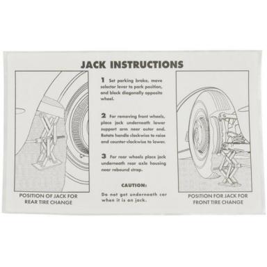 53-60 JACKING INSTRUCTIONS