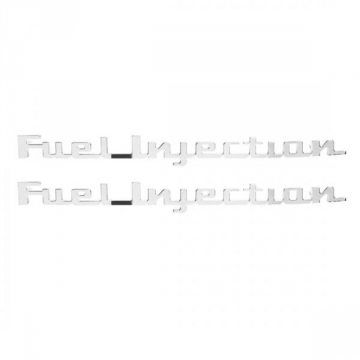 57 FUEL INJECTION SCRIPT FENDER EMBLEMS