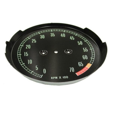 65-67 TACHOMETER FACE (6500 REDLINE)