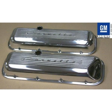 65-74 FINNED ALUMINUM VALVE COVERS (BB) POLISHED