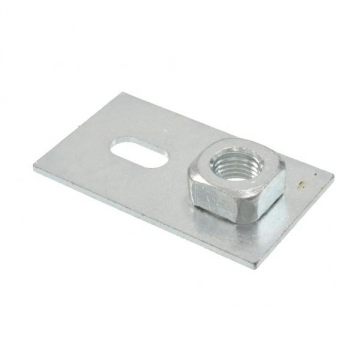 53-62 SPARE TIRE BOLT NUT PLATE (ON FRAME)