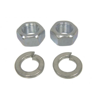 53-62 LEAF SPRING EYE PIN NUT & LOCK WASHER SET