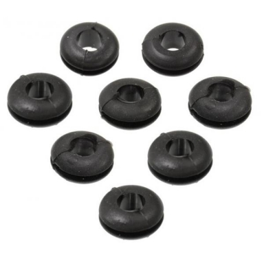 56-57 SPARK PLUG WIRE U-SHIELD GROMMETS (8 PCS)