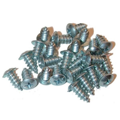 64-67 COUPE REAR WINDOW MOLDING CLIP SCREW SET