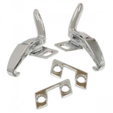 56-62 SOFT TOP FRONT LATCH SET - SHORT HANDLE (PR)