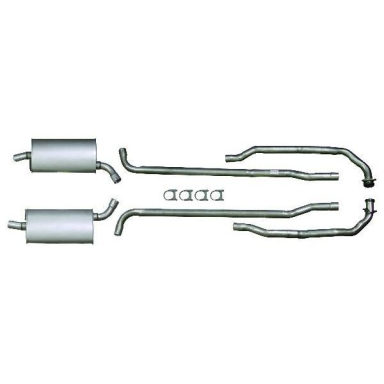 64-67 COMPLETE ALUMINIZED EXHAUST SYSTEM (2 INCH)