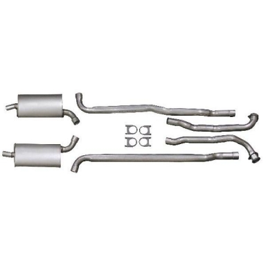 65-67 COMPLETE ALUMINIZED EXHAUST SYSTEM  2.5 INCH