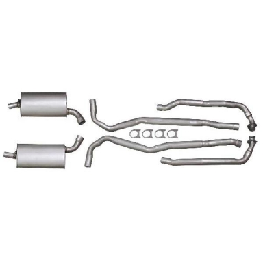 68-72 COMPLETE ALUMINIZED EXHAUST SYSTEM (2-2.5)