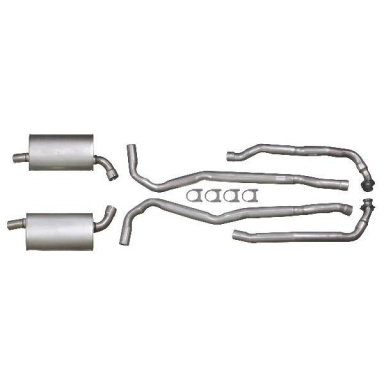 73 COMPLETE ALUMINIZED EXHAUST SYSTEM (2-2.5 INCH)
