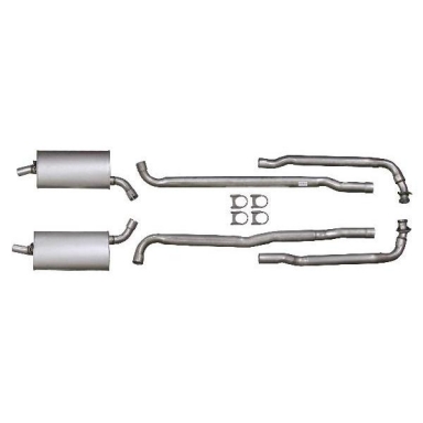 69-72 COMPLETE ALUMINIZED EXHAUST SYSTEM (2 INCH)