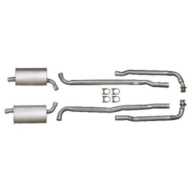 73 COMPLETE ALUMINIZED EXHAUST SYSTEM (2 INCH)