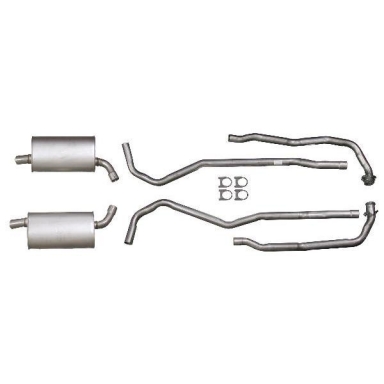73 COMPLETE ALUMINIZED EXHAUST SYSTEM (2 INCH)
