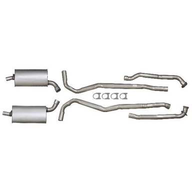 70-72 COMPLETE ALUMINIZED EXHAUST SYSTEM -2.5 INCH