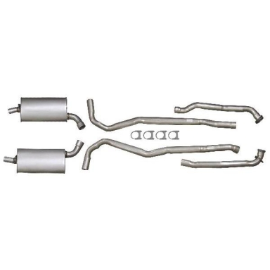 70-72 COMPLETE ALUMINIZED EXHAUST SYSTEM -2.5 INCH