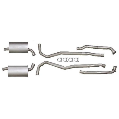 73 COMPLETE ALUMINIZED EXHAUST SYSTEM (2.5 INCH)