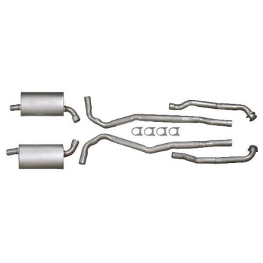 73 COMPLETE ALUMINIZED EXHAUST SYSTEM (2.5 INCH)
