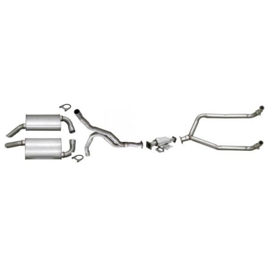 80 COMPLETE ALUMINIZED EXHAUST SYSTEM