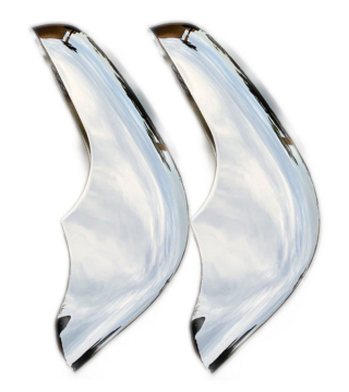 56-57 FRONT LICENSE BUMPER/BUMPERETTES (PAIR)