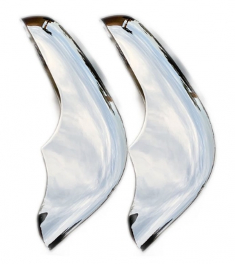 56-57 FRONT LICENSE BUMPER/BUMPERETTES (PAIR)