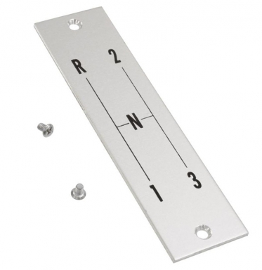 56-62 SHIFTER INDICATOR/CONSOLE PLATE-3-SPEED